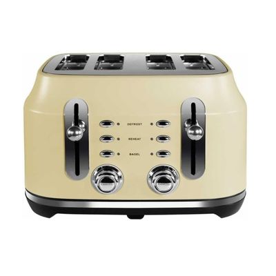RANGEMASTER RMCL4S201CM 4-Slice Toaster - Cream, Cream