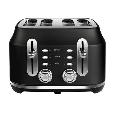 RANGEMASTER RMCL4S201BK 4-Slice Toaster - Black, Black