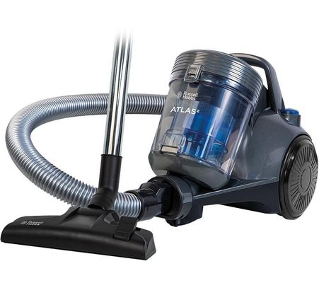 RUSSELL HOBBS Atlas RHCV3101 Cylinder Bagless Vacuum Cleaner - Grey & Blue, Blue,Silver/Grey