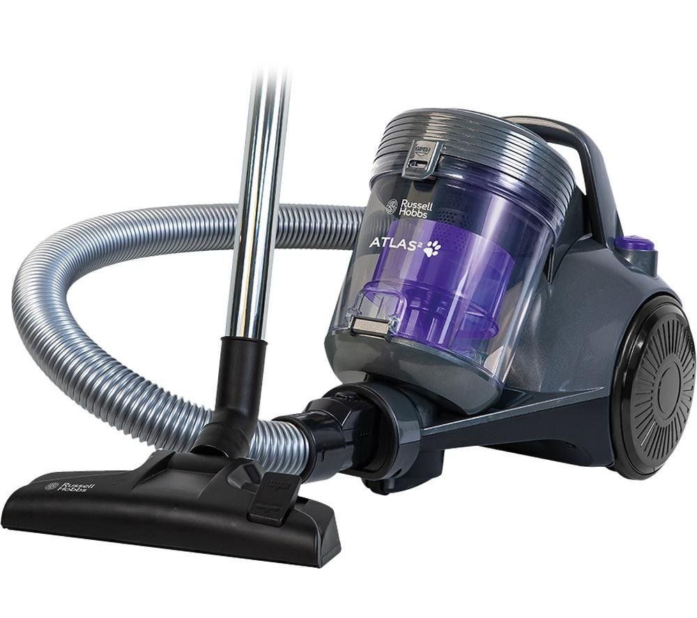 RUSSELL HOBBS Atlas2 RHCV3601 Cylinder Bagless Vacuum Cleaner - Purple & Grey, Purple,Silver/Grey - Image 1