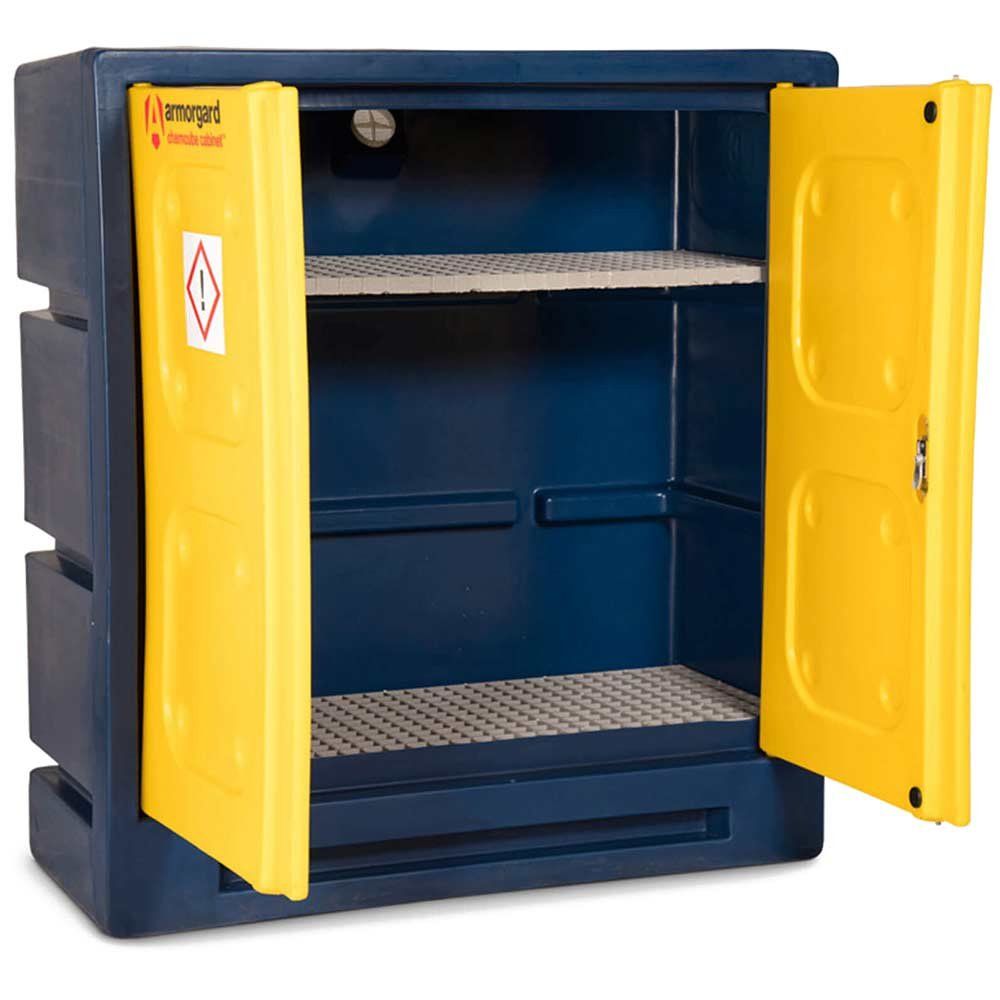 Armorgard Chemcube Plastic Secure Chemical Materials Cabinet 1220mm 550mm 1310mm - Image 1