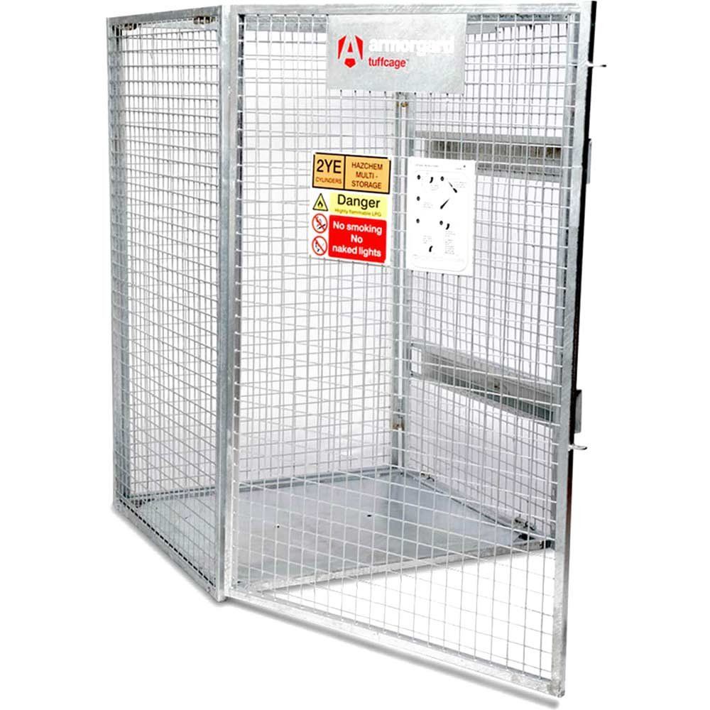 Armorgard Tuffcage Collapsible Secure Gas Cylinder Storage Cage 1300mm 1240mm 1800mm - Image 1