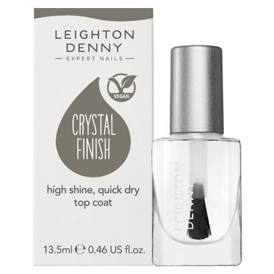 Leighton Denny Crystal Finish Quick Dry Top Coat 13.5ml in Clear - Thumbnail 2
