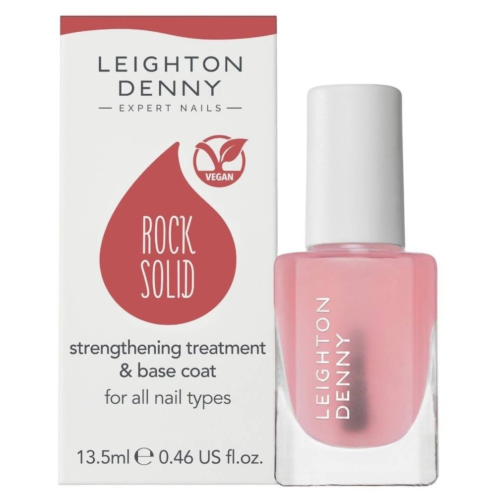 Leighton Denny Rock Solid Nail Strengthening Treatment & Base Coat 13.5ml - Image 1