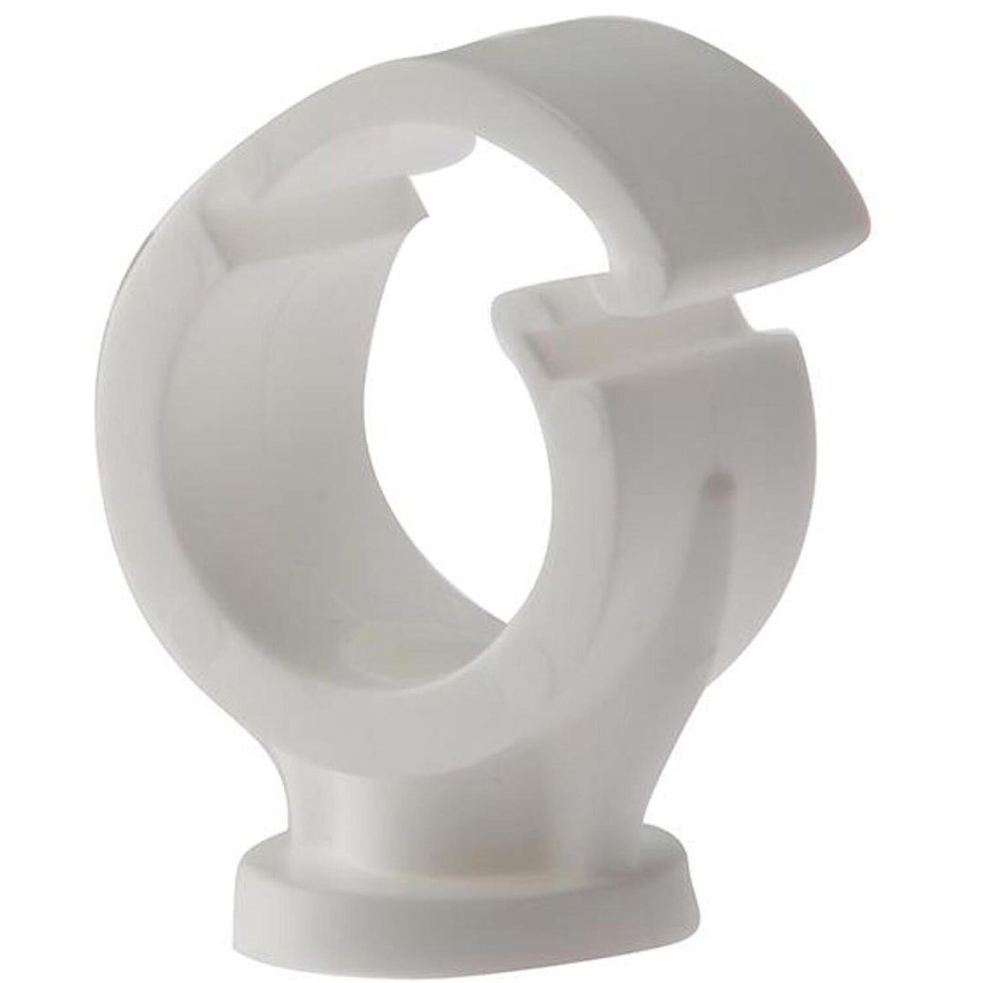 Forgefix Pipe Clip Single Cliplock 15mm - PCSC15 - Perfect for Pipe Work - White - Image 1