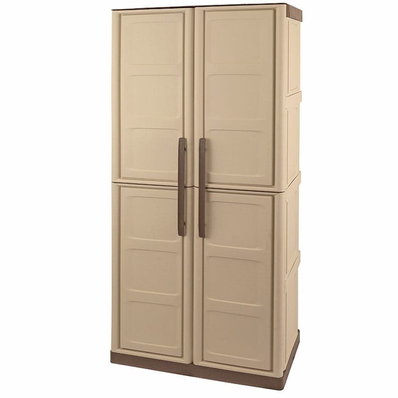 2'4 x 1'3 Shire Large Plastic Garden Storage Cupboard (0.73m x 0.39m) - Image 1