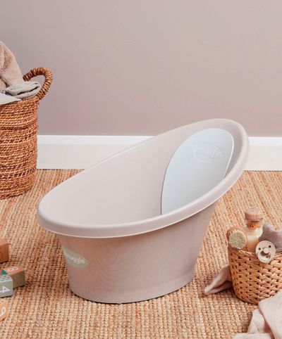 Shnuggle Bath | Baby Bath | Small Bathing Tub | Small Portable - Brown