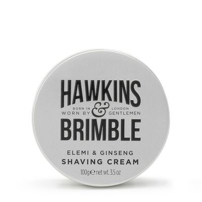 Hawkins & Brimble Men's Shaving Cream 100ml in Silver