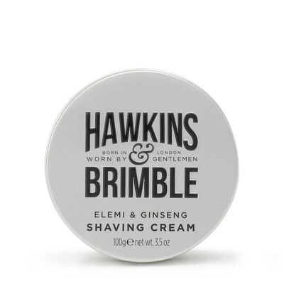 Hawkins & Brimble Men's Shaving Cream 100ml in Silver - Thumbnail 2