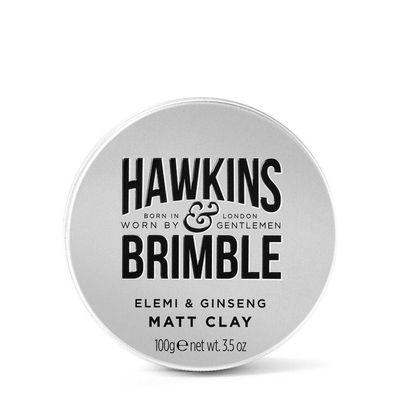 Hawkins & Brimble Men's Matt Clay 100ml in Silver