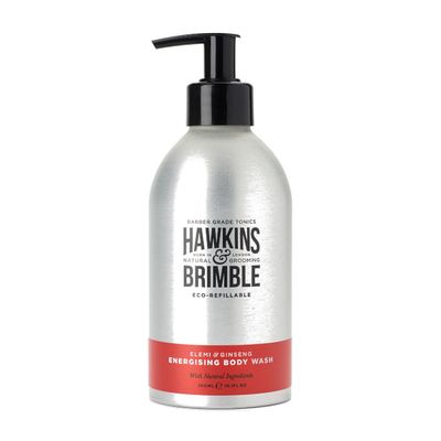 Hawkins & Brimble Men's Body Wash Refillable 300ml in Silver - Thumbnail 2