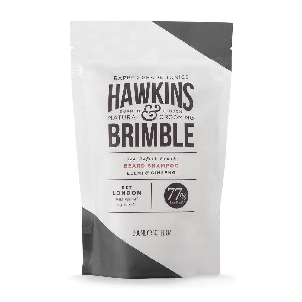 Hawkins & Brimble Men's Beard Shampoo Pouch 300ml in White - Image 1