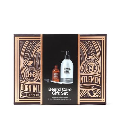 Hawkins & Brimble Men's Beard Gift Set Box in Clear