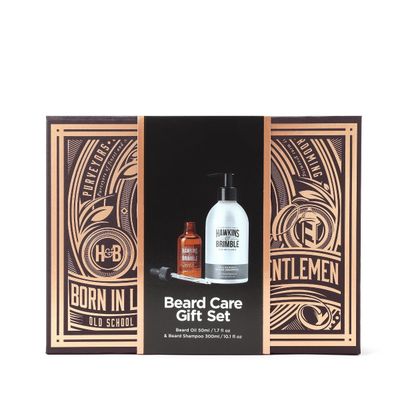 Hawkins & Brimble Men's Beard Gift Set Box in Clear - Thumbnail 2