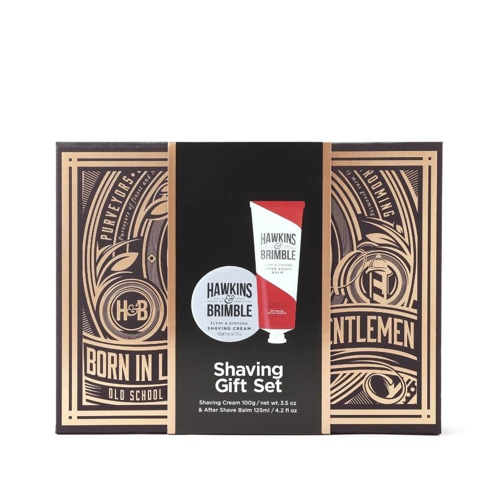Hawkins & Brimble Men's Shaving Gift Set Box in Clear - Image 1