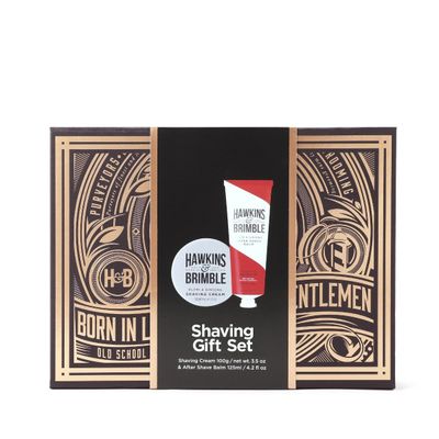 Hawkins & Brimble Men's Shaving Gift Set Box in Clear - Thumbnail 2