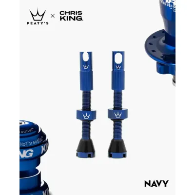 Peaty's x Chris King Tubeless MK2 Valves - 42mmNavy - Thumbnail 2
