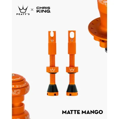 Peaty's x Chris King Tubeless MK2 Valves - 42mmMango - Thumbnail 2