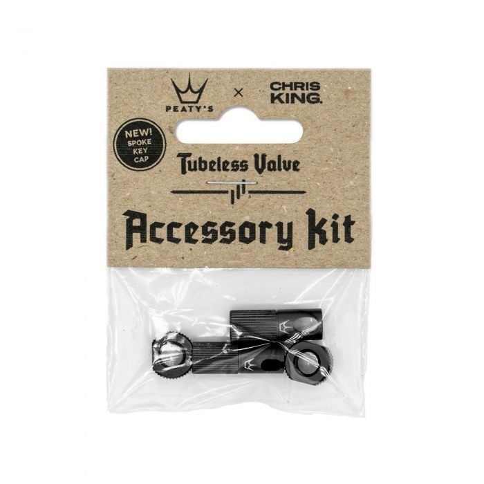 Peaty's x Chris King MK2 Tubeless Valve Accessory Kit - Black - Image 1