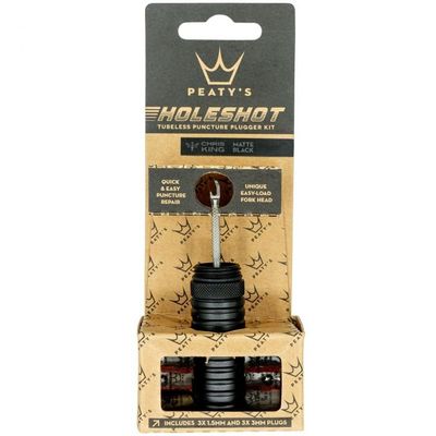 Peaty's Holeshot Tubeless Puncture Plugger Kit - Black