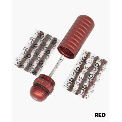 Peaty's Holeshot Tubeless Puncture Plugger Kit - Red - Thumbnail 2