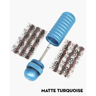 Peaty's Holeshot Tubeless Puncture Plugger Kit - Turquoise - Thumbnail 2