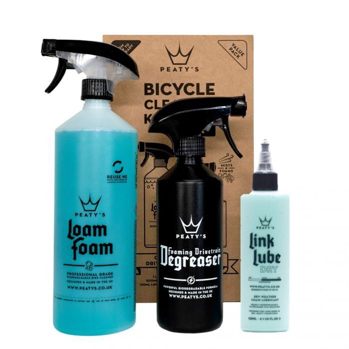 Peaty's Wash Degrease Lubricate Bicycle Cleaning Kit - Dry - 1 Litre - Image 1