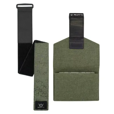Peaty's HoldFast Trail Tool Wrap - Moss Green - Thumbnail 2