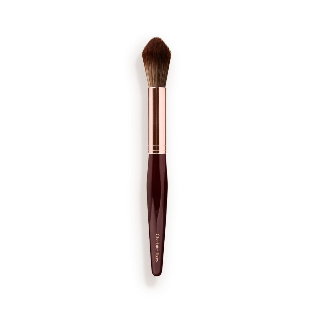 Charlotte Tilbury Powder & Sculpt Brush - Rose Gold & Night Crimson - Image 1