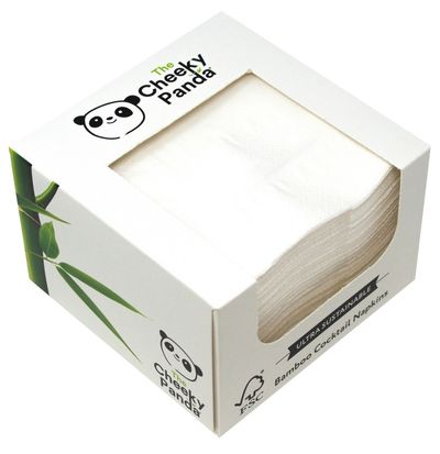 Cheeky Panda Sustainable Bamboo Cocktail Napkins 100 Napkins Per Pack (Pack 30) - PFCNAPKX30