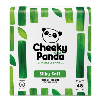 The Cheeky Panda Bamboo Toilet Tissue 48Rolls 3Ply