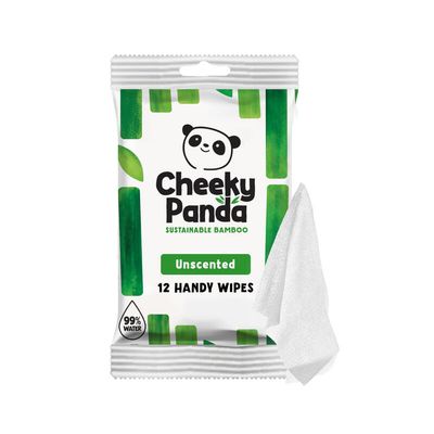Cheeky Panda Sustainable Biodegradable Bamboo Handy Wipes 12 Wipes Per Pack (Pack 72) - HANDWX72 - Thumbnail 2