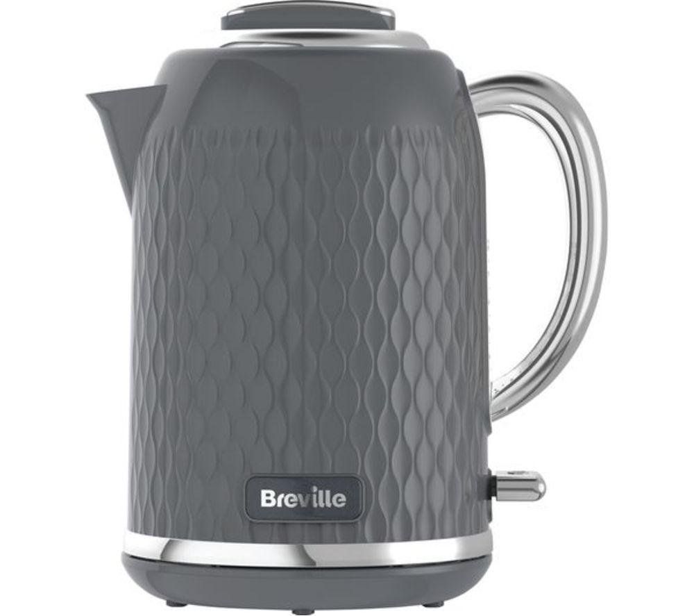 BREVILLE Curve VKT227 Jug Kettle - Grey, Silver/Grey - Image 1