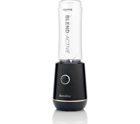 BREVILLE Blend Active VBL251 Blender - Black & Gold, Gold,Black