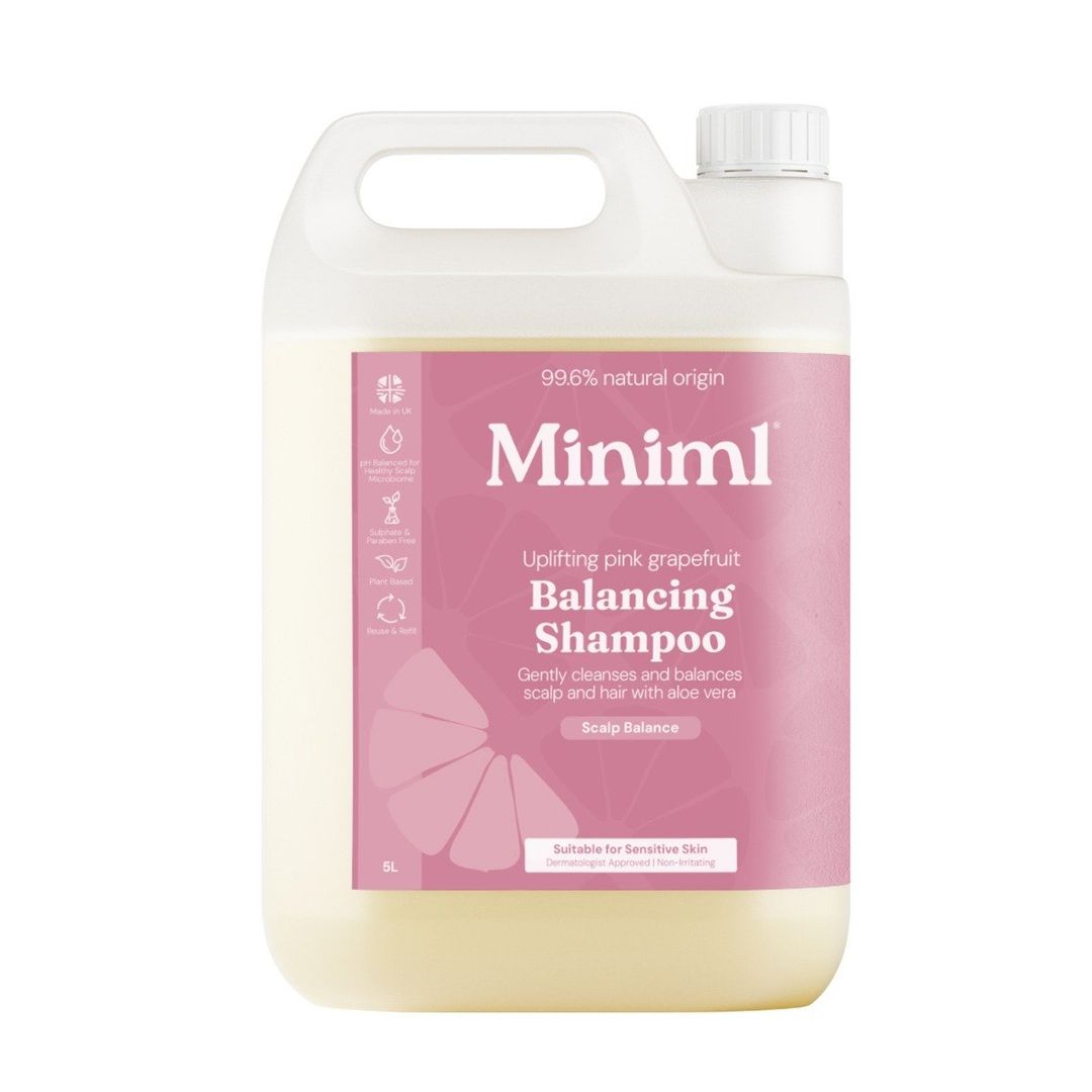 MINIML Balancing Shampoo Uplifting Pink Grapefruit 5l Refill in Clear - Image 1