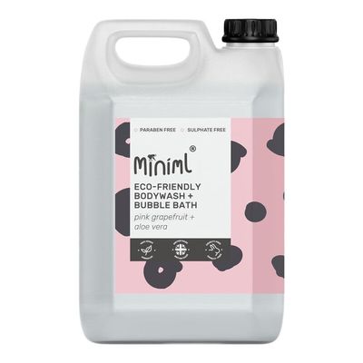 Miniml Bodywash and Bubble Bath Pink Grapefruit/Aloe Vera 5 Litre MIN123