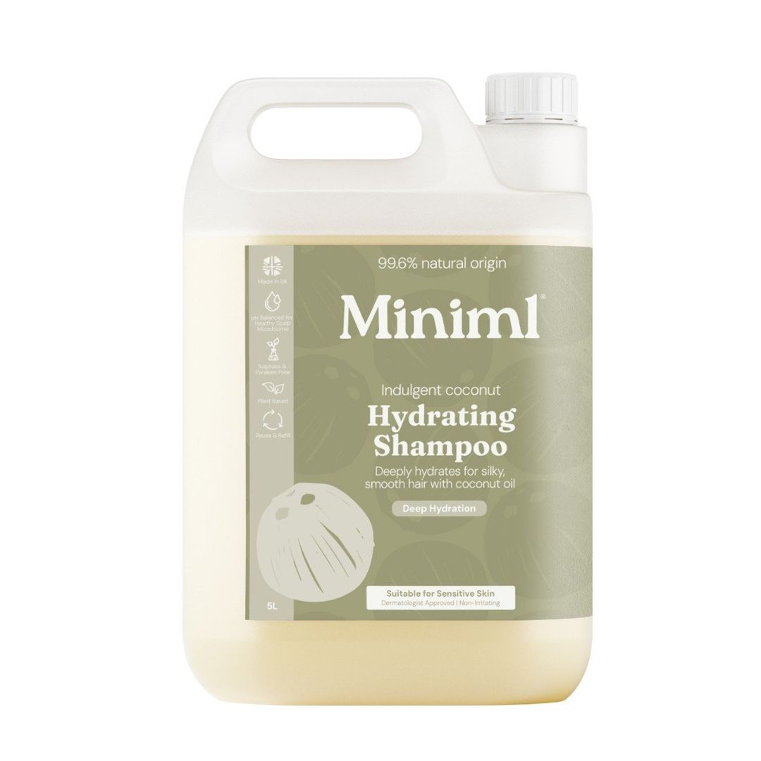Miniml Hydrating Shampoo for Dry Hair Indulgent Coconut 5L Refill - Image 1