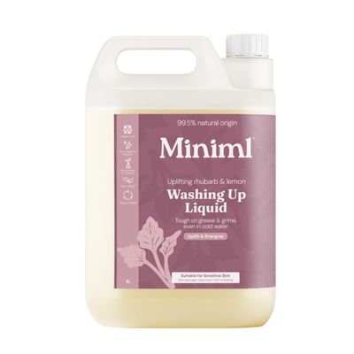 Miniml Washing Up Liquid Uplifting Rhubarb & Lemon 5L Refill