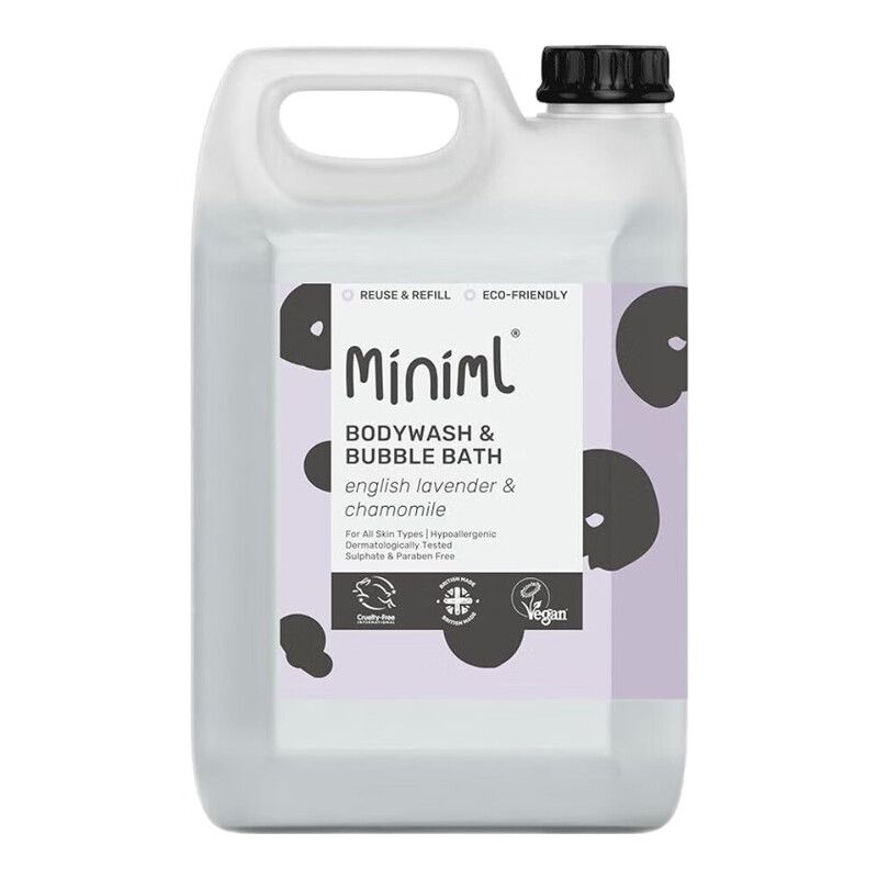 Miniml Bodywash & Bubble Bath Calming Lavender 5L Refill - Image 1
