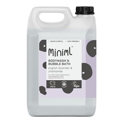 Miniml Bodywash & Bubble Bath Calming Lavender 5L Refill