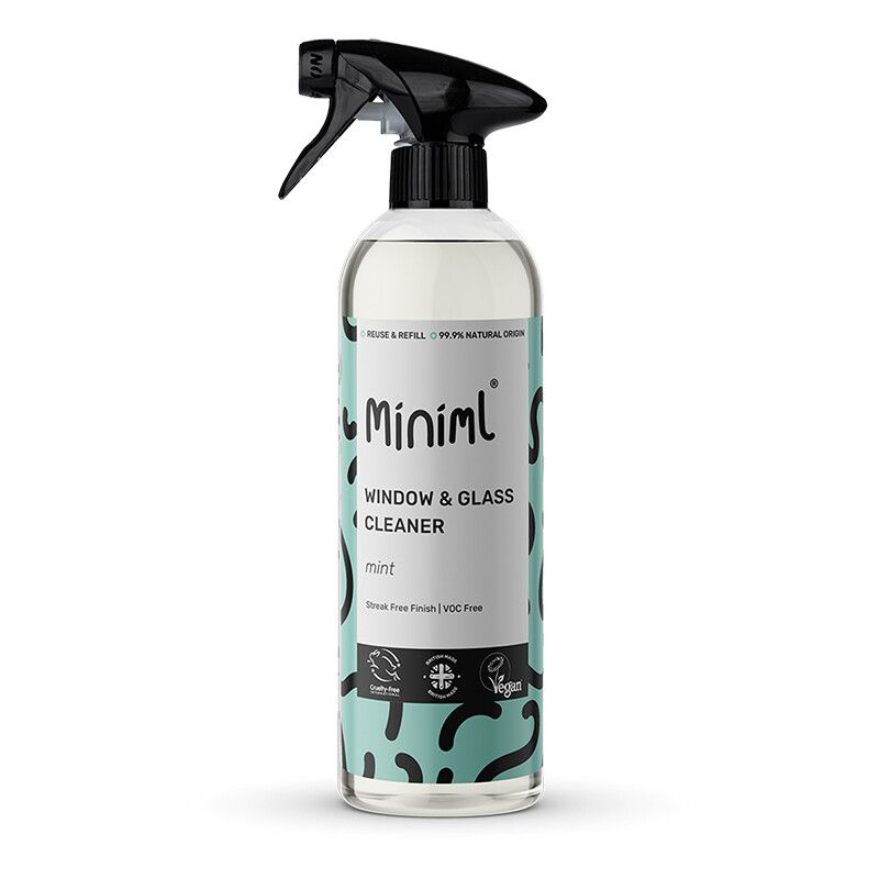 Miniml Window + Glass Cleaner Mint 750ml Bottle MIN400 - Image 1