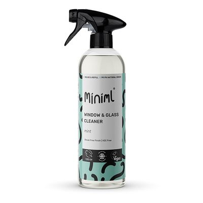 Miniml Window + Glass Cleaner Mint 750ml Bottle MIN400