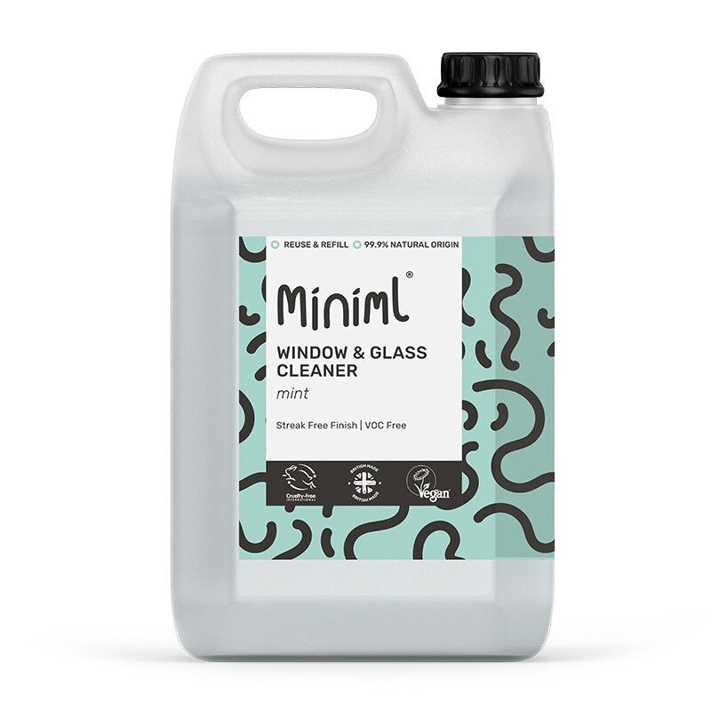 Miniml Window + Glass Cleaner Mint 5L Refill MIN401 - Image 1