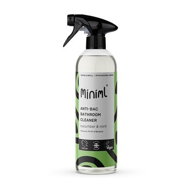 Miniml Bathroom Cleaner Cucumber + Mint 750ml Bottle MIN404
