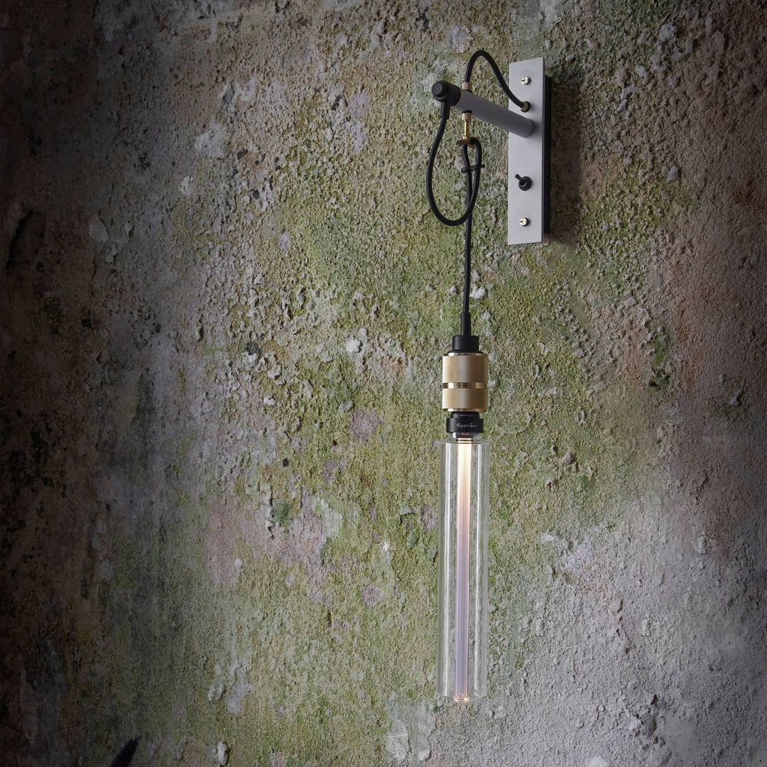 Buster + Punch RHW-25329 Hooked Wall Light Stone - Brass - Image 1