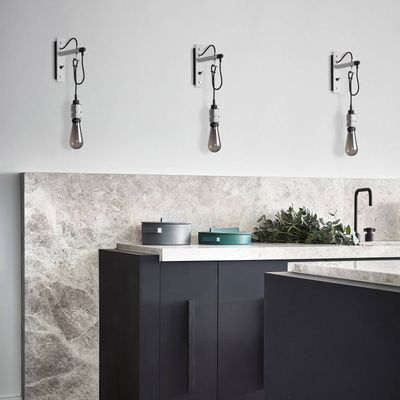 Buster + Punch RHW-23331 Hooked Wall Light Stone - Steel