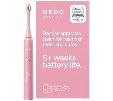 ORDO Sonic Lite Electric Toothbrush - Petal, Pink