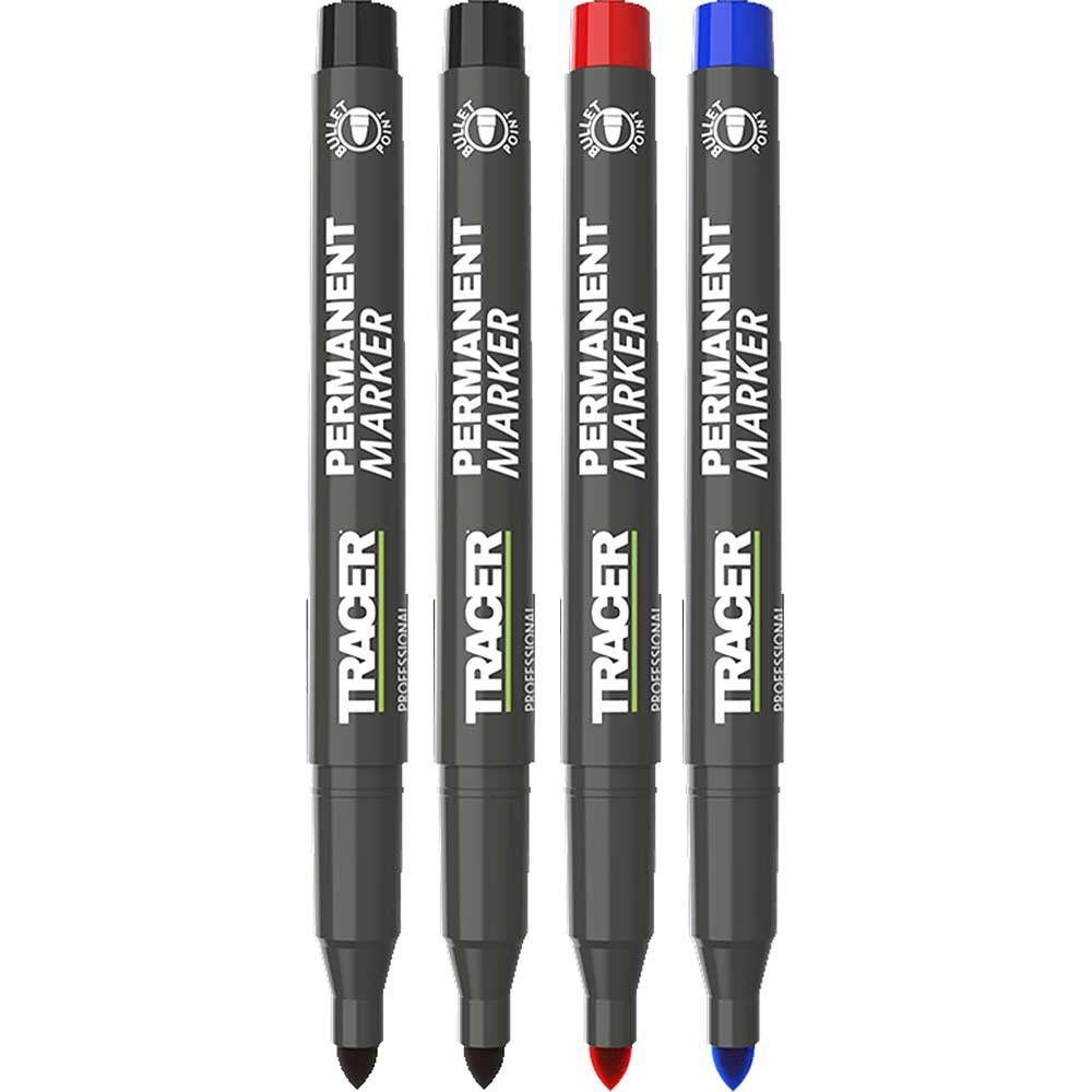 Tracer Trade 4 Piece Permanent Markers Set - Image 1