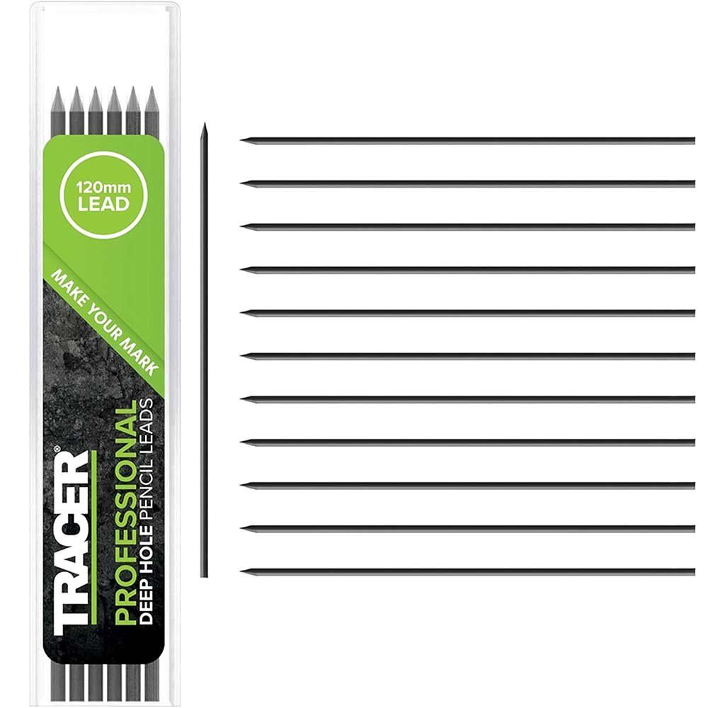 Tracer Replacement Graphite Leads for Deep Hole Construction Pencil Graphite Pack of 12 - Image 1