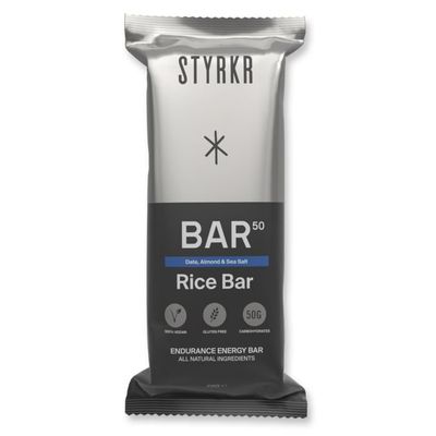STYRKR - Bar50 Vegan Energy Bar - 12Bars - Date, Almond & Sea Salt